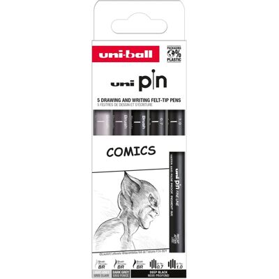 Uni-ball Marker-Set - 3 Farben, 5 Kalibrierte Spitzen - Kunstbedarf Uni-ball Marker-Set - 3 Farben, 5 Kalibrierte Spitzen - Kunstbedarf