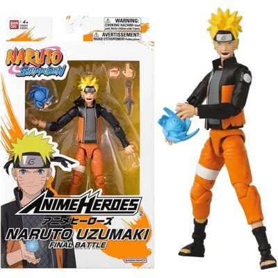 Bandai Naruto Shippuden - Naruto Uzumaki Batalha Final 17 cm Bandai Naruto Shippuden - Naruto Uzumaki Batalha Final 17 cm