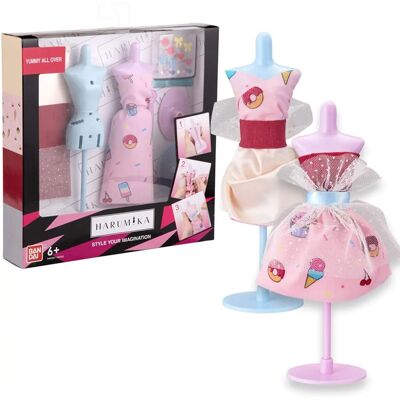 Bandai 40433 Harumika - Ensemble Double Torse - Kit de Conception de Mode pour Enfants - Publicité Bandai 40433 Harumika - Ensemble Double Torse - Kit de Conception de Mode pour Enfants - Publicité