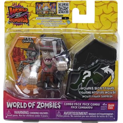 BANDAI - World of Zombies Cowboy - Pack 2 - Action Figure BANDAI - World of Zombies Cowboy - Pack 2 - Action Figure