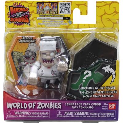 BANDAI - World of Zombies Chef Pack 2 - Action Figure BANDAI - World of Zombies Chef Pack 2 - Action Figure