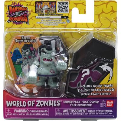 BANDAI Action Figure Pack 2 World of Zombies Sumo - Action Figure BANDAI Action Figure Pack 2 World of Zombies Sumo - Action Figure