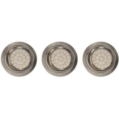 ARLUX LIGHTING Set di 3 faretti orientabili per mobili pluton 2W 180lm - Faretti LED ARLUX LIGHTING Set di 3 faretti orientabili per mobili pluton 2W 180lm - Faretti LED