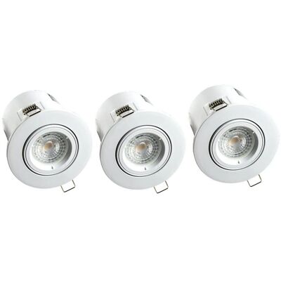 Arlux Lighting Conjunto de 3 Focos Empotrables - Ajustables, RGB & Blanco Caliente Arlux Lighting Conjunto de 3 Focos Empotrables - Ajustables, RGB & Blanco Caliente