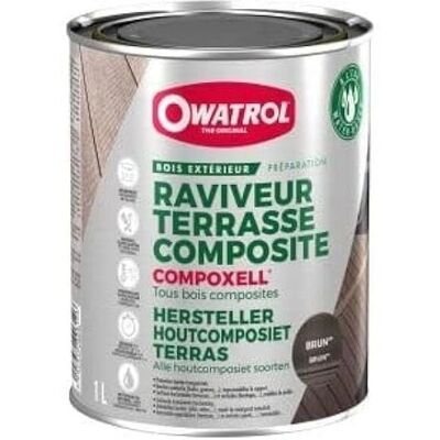 Revitalisant Bois Composite Marron Owatrol - Finition Bois - Publicité Revitalisant Bois Composite Marron Owatrol - Finition Bois - Publicité