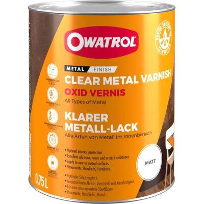 OWATROL Oxid Vernis Protective Clear Metal Paint - 750ml OWATROL Oxid Vernis Protective Clear Metal Paint - 750ml