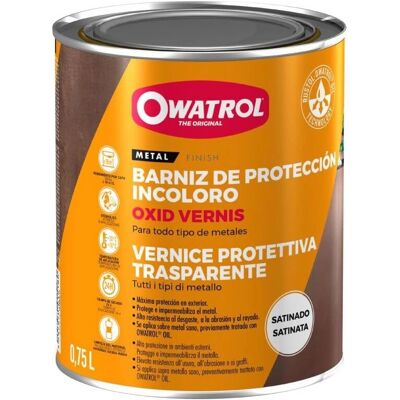 Owatrol Satin Clear Metal Varnish - Protective Coating for Rusted & Clean Metals Owatrol Satin Clear Metal Varnish - Protective Coating for Rusted & Clean Metals