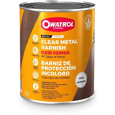 Owatrol Incolor Protective Varnish - Protect Metal, Easy to Apply, Satin Finish Owatrol Incolor Protective Varnish - Protect Metal, Easy to Apply, Satin Finish
