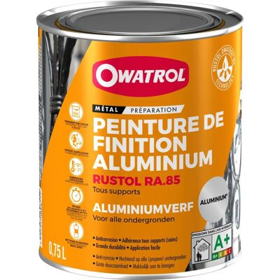 Pittura antiruggine in alluminio Owatrol - Finitura lucida - 0,75L Pittura antiruggine in alluminio Owatrol - Finitura lucida - 0,75L