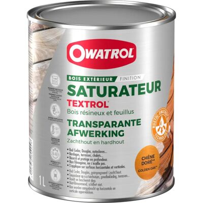 Textrol - Saturateur extérieur pour bois - Chêne doré - Publicité Textrol - Saturateur extérieur pour bois - Chêne doré - Publicité