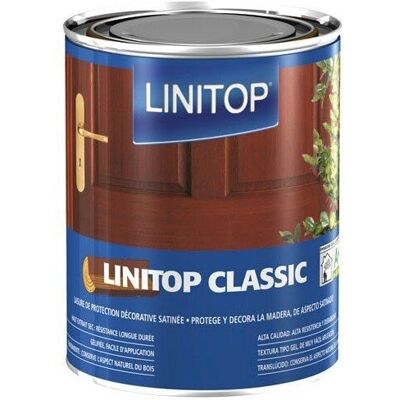 Linitop Laque Protectrice Acajou 1L - Satin - Publicité Linitop Laque Protectrice Acajou 1L - Satin - Publicité