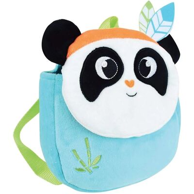 Jemini Indian Panda Rugzak - Verstelbaar, Zacht Pluche, Heldere Kleuren Jemini Indian Panda Rugzak - Verstelbaar, Zacht Pluche, Heldere Kleuren