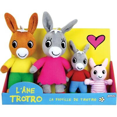 Jemini Trotro Famille Peluche - Jouet Doux pour Enfants - Publicité Jemini Trotro Famille Peluche - Jouet Doux pour Enfants - Publicité