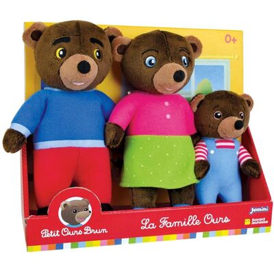 Jemini Petit Ours Brun Gosedjursset - Familj Jemini Petit Ours Brun Gosedjursset - Familj