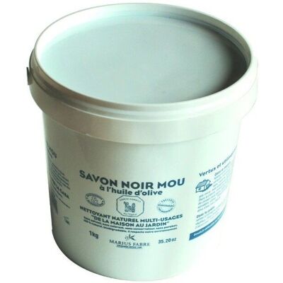Savon noir à l'huile d'olive Marius Fabre 1kg - Nettoyage maison - Publicité Savon noir à l'huile d'olive Marius Fabre 1kg - Nettoyage maison - Publicité