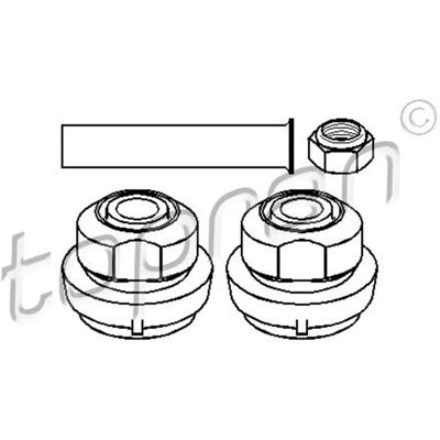 Topran Mercedes 123 Kit de Reparo de Suspensão - Braços de Controle Topran Mercedes 123 Kit de Reparo de Suspensão - Braços de Controle