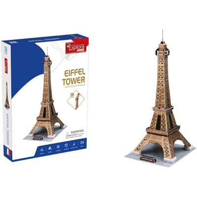 EXPLORA Eiffel-torony 3D puzzle - 39 darab - 5 év felett EXPLORA Eiffel-torony 3D puzzle - 39 darab - 5 év felett