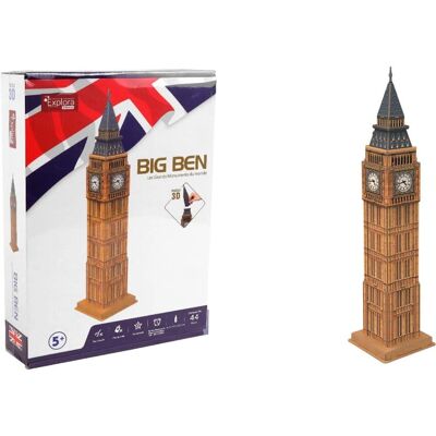 Puzzle Big Ben - 44 pièces - Jouet éducatif pour 5+ ans - Publicité Puzzle Big Ben - 44 pièces - Jouet éducatif pour 5+ ans - Publicité