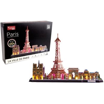 Puzzle 3D Lumineux de Monuments de Paris - 115 pièces - Dès 8 ans - Publicité Puzzle 3D Lumineux de Monuments de Paris - 115 pièces - Dès 8 ans - Publicité