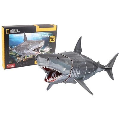 Puzzle 3D requin EXPLORA - Modèle éducatif de prédateur marin - 72 pièces - À partir de 8 ans - Publicité Puzzle 3D requin EXPLORA - Modèle éducatif de prédateur marin - 72 pièces - À partir de 8 ans - Publicité