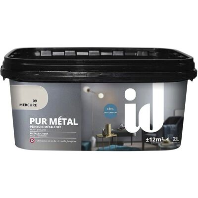 ID PARIS Peinture Murale Mercure - Métal Pur 2L - Publicité ID PARIS Peinture Murale Mercure - Métal Pur 2L - Publicité