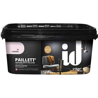 Peinture décorative rose pailletée - Peinture - Publicité Peinture décorative rose pailletée - Peinture - Publicité