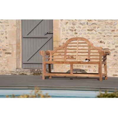 MACABANE Banc en teck massif - Naturel, 3-4 places - Mobilier de jardin - Publicité MACABANE Banc en teck massif - Naturel, 3-4 places - Mobilier de jardin - Publicité