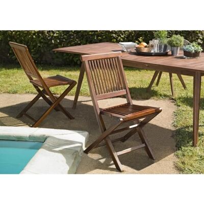 Macabane Tuinstoelen - Set van 2 - Teakhout - Elegant en Duurzaam Design Macabane Tuinstoelen - Set van 2 - Teakhout - Elegant en Duurzaam Design