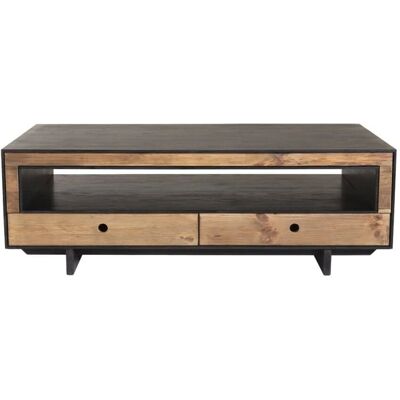 MACABANE DANY Reclaimed Pine Salontafel - Vintage en modern MACABANE DANY Reclaimed Pine Salontafel - Vintage en modern