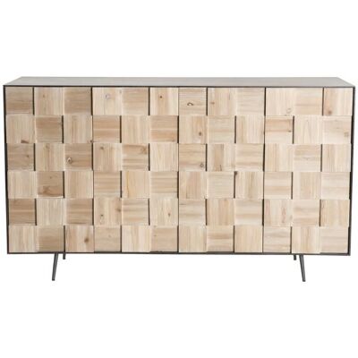 MACABANE Clemence - Houten 4-deurs buffet - Buffetmeubel MACABANE Clemence - Houten 4-deurs buffet - Buffetmeubel