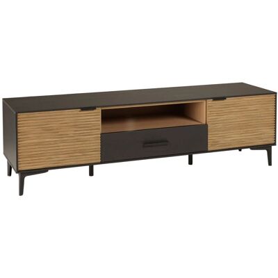Sans spécification CHARLIE Meuble TV - Rustique, Acier, MDF, 150.5cm - Publicité Sans spécification CHARLIE Meuble TV - Rustique, Acier, MDF, 150.5cm - Publicité