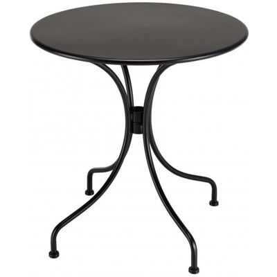 MACABANE Model 70x70x72cm Stalen Ronde Tuin Tafel voor 2 MACABANE Model 70x70x72cm Stalen Ronde Tuin Tafel voor 2