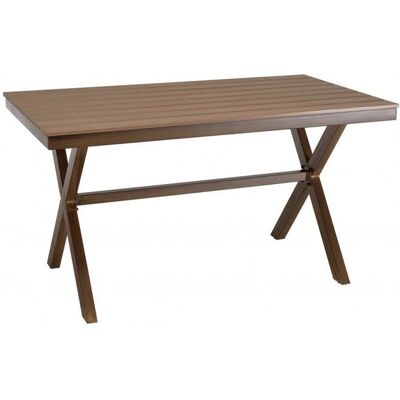 Macabane Vianney - Rechthoekige tuin Tafel voor 4 personen - Tuinmeubilair Macabane Vianney - Rechthoekige tuin Tafel voor 4 personen - Tuinmeubilair