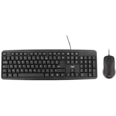 Ensemble clavier et souris T'nB KBCOMBO1 - Filaire, 1000dpi, Noir - Publicité Ensemble clavier et souris T'nB KBCOMBO1 - Filaire, 1000dpi, Noir - Publicité