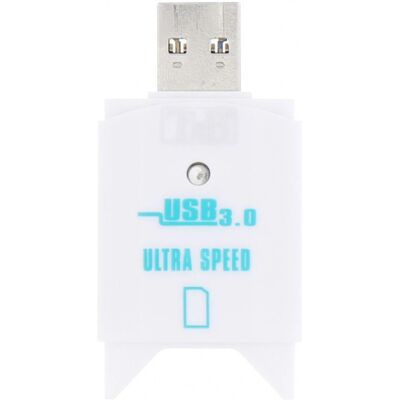 Lecteur de cartes USB 3.2 Blanc T'nB - Interne & Externe - Publicité Lecteur de cartes USB 3.2 Blanc T'nB - Interne & Externe - Publicité