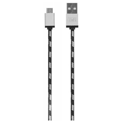 T'nB USB Micro USB Kabel 2m Svart/Vit - USB Kabel T'nB USB Micro USB Kabel 2m Svart/Vit - USB Kabel