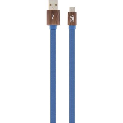 T'nB CBMUSBWD1 USB-kabel - Micro USB 1m Blå T'nB CBMUSBWD1 USB-kabel - Micro USB 1m Blå