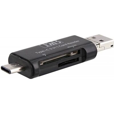 T'nB CREAD3IN1 Kartenleser - USB 3.2 Gen 1 Type-C Schwarz T'nB CREAD3IN1 Kartenleser - USB 3.2 Gen 1 Type-C Schwarz