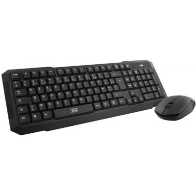 Clavier et Souris Sans Fil T'nB KBSCFIRSTES - Bureautique QWERTY Noir - Publicité Clavier et Souris Sans Fil T'nB KBSCFIRSTES - Bureautique QWERTY Noir - Publicité