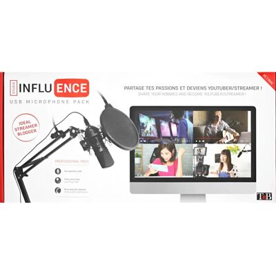 Microphone T'nB PKSTREAMER - Noir - Microphone - Publicité Microphone T'nB PKSTREAMER - Noir - Microphone - Publicité