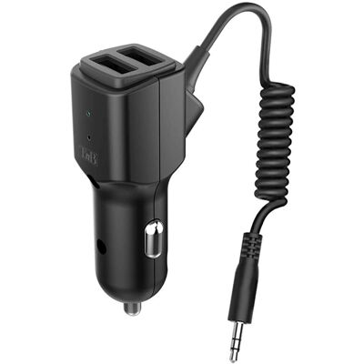 TNB Autolader met Bluetooth - 2 USB-A poorten TNB Autolader met Bluetooth - 2 USB-A poorten