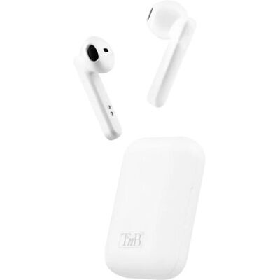 Casque intra-auriculaire sans fil T'nB Ebshinywh - Blanc - Publicité Casque intra-auriculaire sans fil T'nB Ebshinywh - Blanc - Publicité