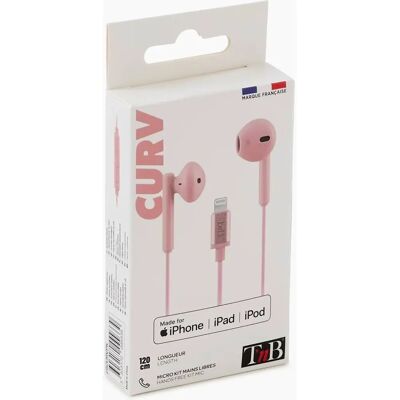 TNB Rose Lightning Curv Kabelhörer - Semi In-Ear, 120cm, Freisprechen TNB Rose Lightning Curv Kabelhörer - Semi In-Ear, 120cm, Freisprechen