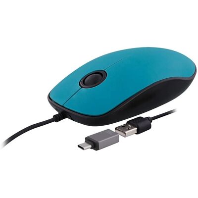 TnB Modèle MUSUNSETBL - Souris filaire avec adaptateur USB TnB Modèle MUSUNSETBL - Souris filaire avec adaptateur USB