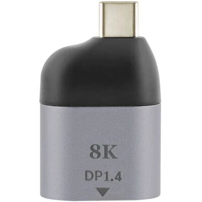 Adaptateur USB-C vers DisplayPort T'nB MINITCDP - 8K, Gris Foncé - Publicité Adaptateur USB-C vers DisplayPort T'nB MINITCDP - 8K, Gris Foncé - Publicité