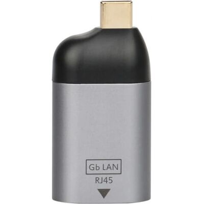 Adaptateur USB-C vers RJ45 TNB - Gris - Garantie 2 ans - Publicité Adaptateur USB-C vers RJ45 TNB - Gris - Garantie 2 ans - Publicité
