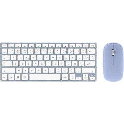 Ensemble Clavier et Souris Bluetooth T'nB - Bleu, Gris, Lavande - Accessoire Informatique - Publicité Ensemble Clavier et Souris Bluetooth T'nB - Bleu, Gris, Lavande - Accessoire Informatique - Publicité