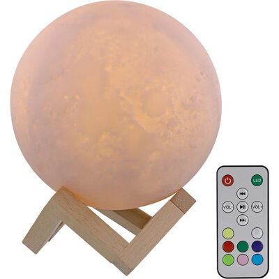 T'NB Weiße Mondlampe mit Bluetooth-Lautsprecher T'NB Weiße Mondlampe mit Bluetooth-Lautsprecher