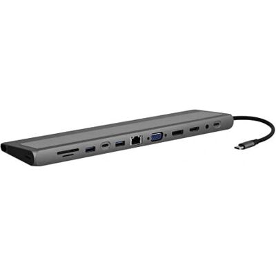 T'nB DSMST12V2 Hub USB - Aluminium - 5000 Mbit/s - Publicité T'nB DSMST12V2 Hub USB - Aluminium - 5000 Mbit/s - Publicité