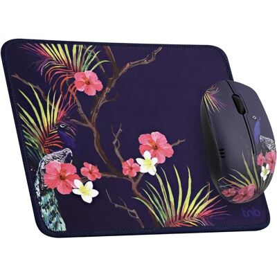 Ensemble Souris Sans Fil et Tapis T'NB Tropic - Accessoires Informatique - Publicité Ensemble Souris Sans Fil et Tapis T'NB Tropic - Accessoires Informatique - Publicité
